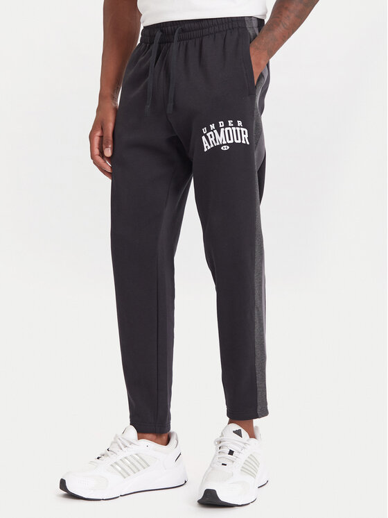 

Спортивные брюки loose fit Ua Rival Fleece Colorblock 6003954 Under Armour, черный