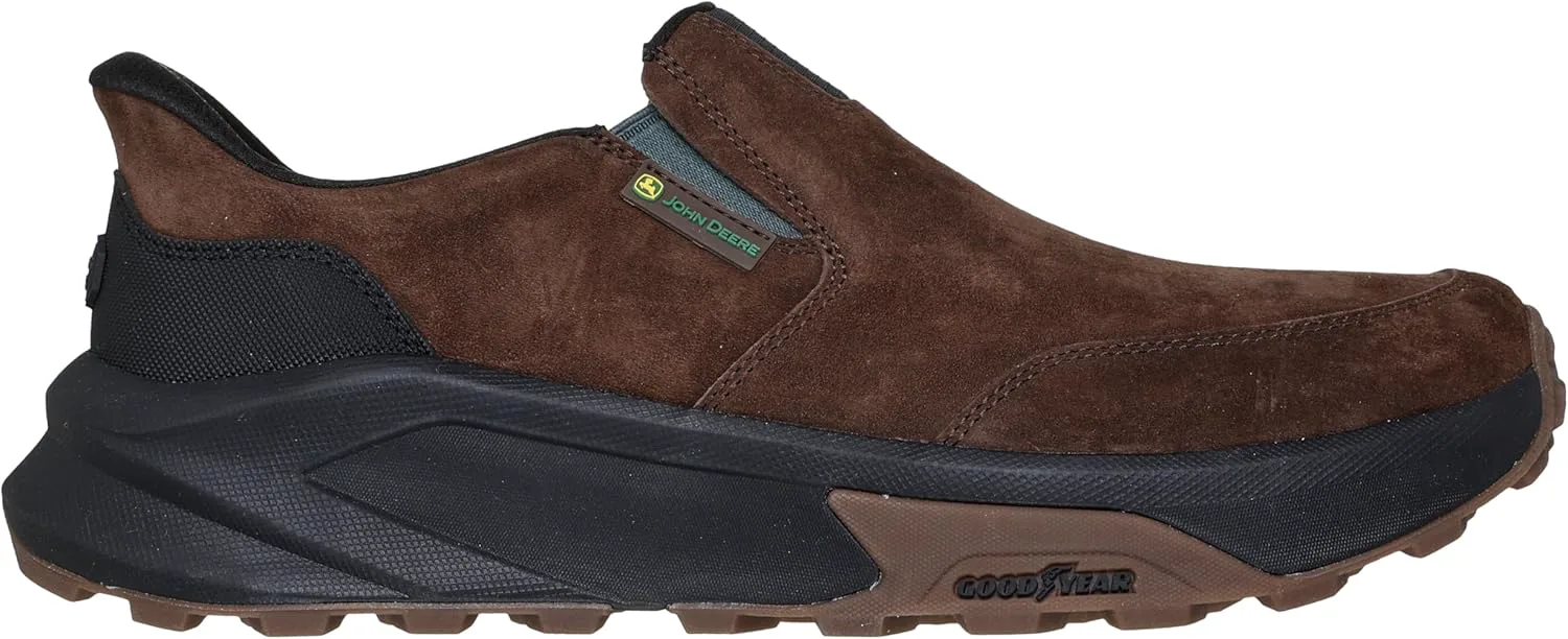 Мужские слипоны Skechers Skechers X John Deere с расслабленной посадкой: Knox - кроссовки Renzo для мужчин, коричневый — фото 2