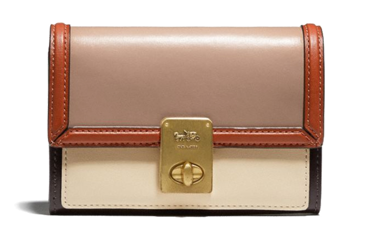 

Кошелек-клатч Hutton из коровьей кожи для женщин смешанного цвета тауп COACH