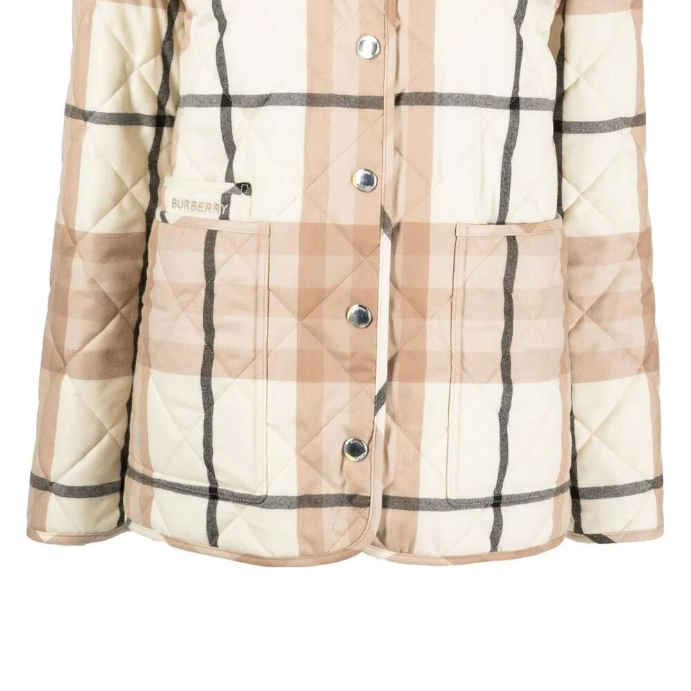 Куртка Burberry женская стеганая, Khaki — фото 4