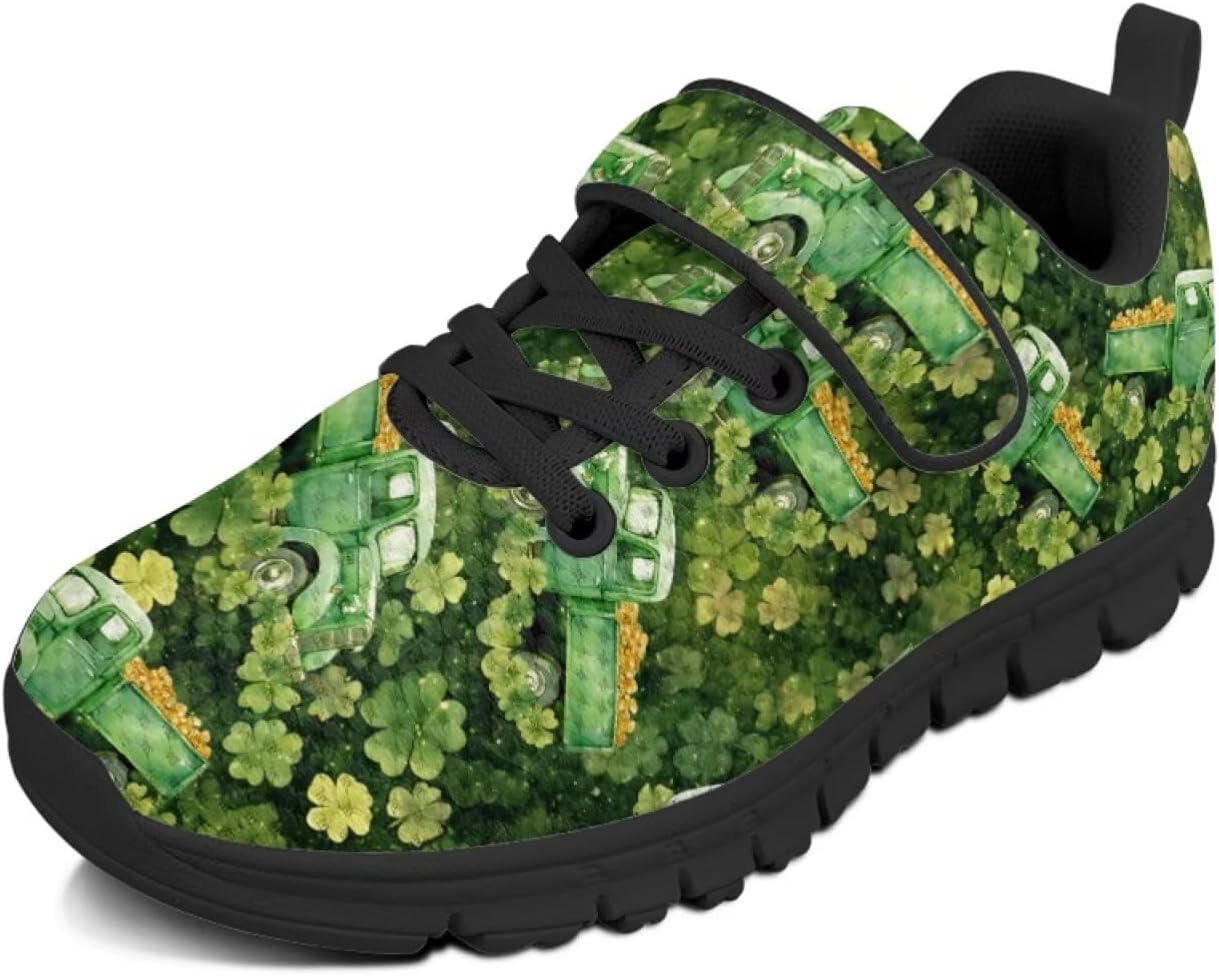 

Детские кроссовки для мальчиков, дышащие спортивные кроссовки для бега и тенниса для детей младшего и старшего возраста, размеры US 11-2.5 Pointodoor, Tractor Leaf