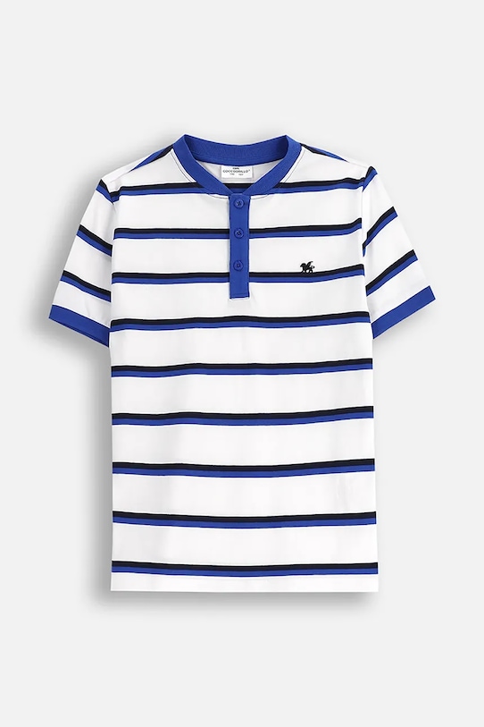 

Хлопковая детская поло Coccodrillo, белый