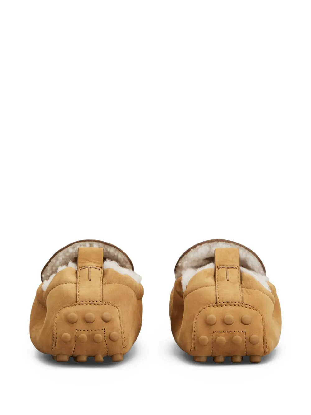 Лоферы с меховой подкладкой Tod'S, светло-коричневый — фото 3
