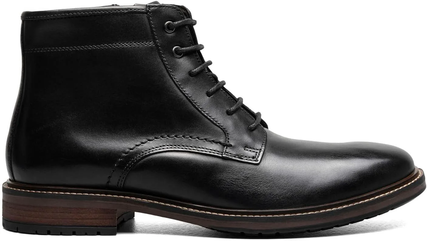 Мужские ботинки Florsheim Forge с закрытым носком и шнуровкой, черные, черный — фото 2