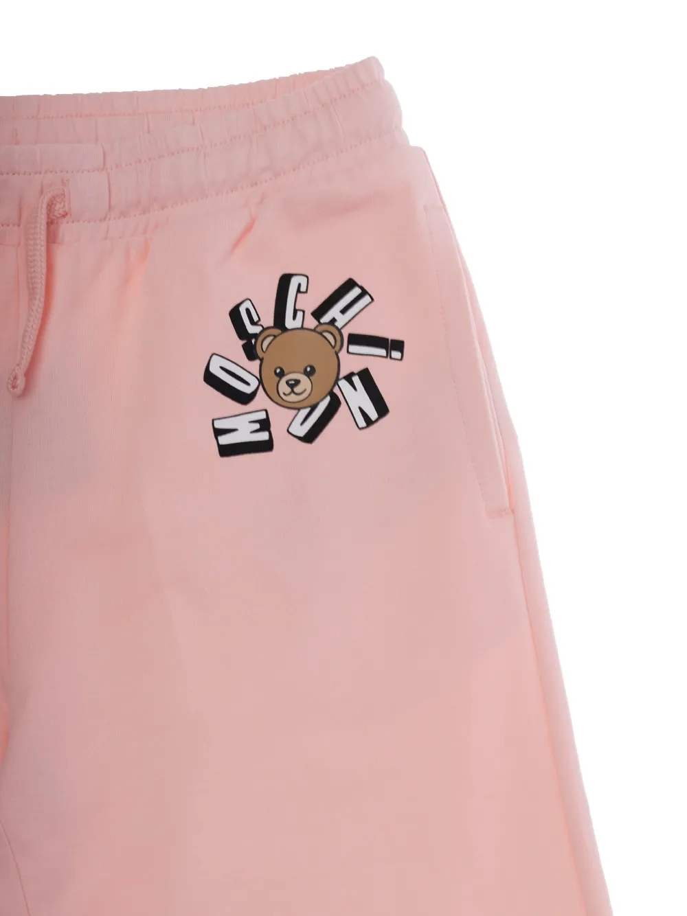 Спортивные штаны с логотипом Moschino Kids, розовый — фото 3