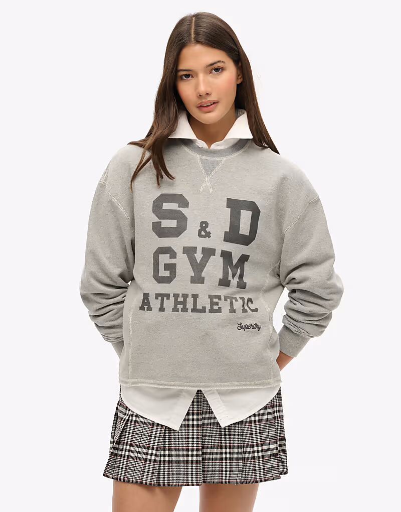 

Мини-юбка Vintage Tweed со складками из разноцветного твида Superdry, мультиколор