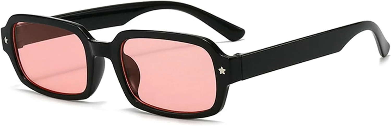 

Солнцезащитные очки Helena в стиле ретро, ​​прямоугольные, для женщин и мужчин, винтажные, в маленькой квадратной оправе, в стиле 90-х, модные, узкие, C7