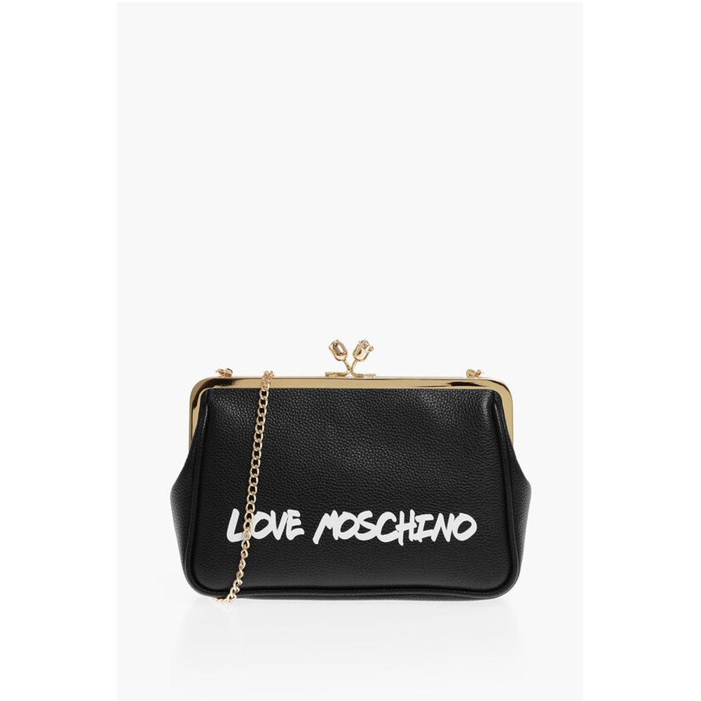

Черная сумка-тоут из телячьей кожи Moschino, Black