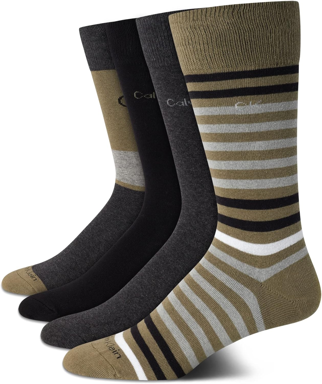 

Мужские носки Calvin Klein Crew Socks - 4 пары, легкие, влагоотводящие, мягкие, спортивные носки для мужчин, для занятий спортом и бега, Kalamata