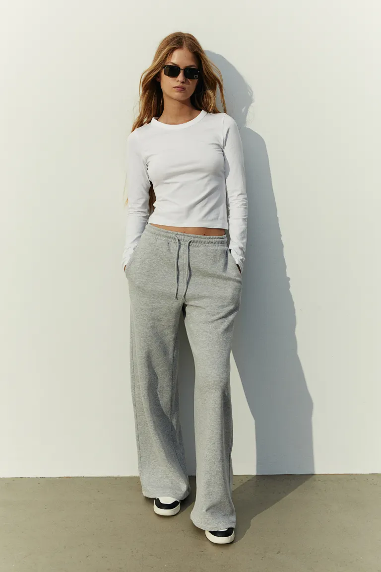 

Рубашка с длинным рукавом H&M, белый