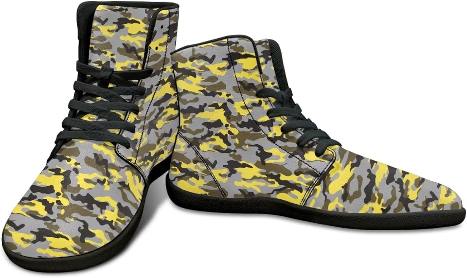 

Высокие кроссовки с камуфляжным дизайном для мужчин - обувь для босоногой ходьбы, ботинки, кроссовки с нулевым перепадом Watdotory, желтый