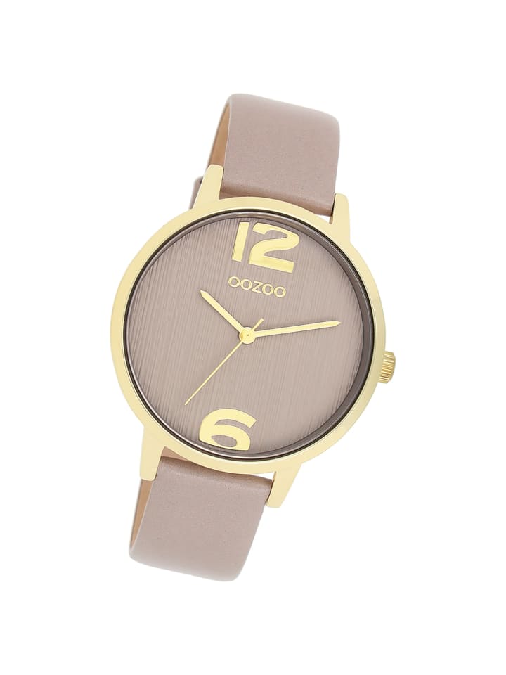 

Аналоговые наручные часы Oozoo Timepieces, серо-коричневые, среднего размера (примерно 38 мм)