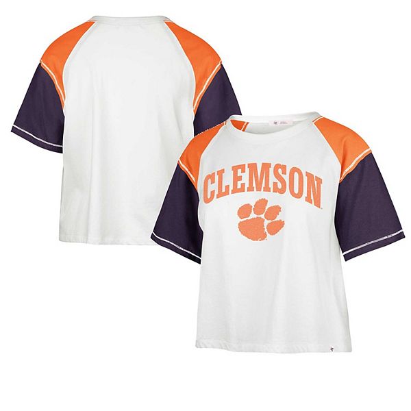

Женская футболка '47 white clemson tigers serenity gia cropped Unbranded, Белый, Женская футболка '47 white clemson tigers serenity gia cropped Unbranded