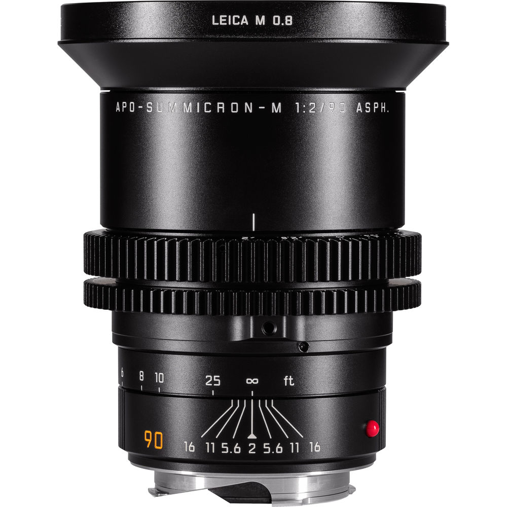 

Leitz Cine 90mm M 0.8 f/2.0 полнокадровый объектив с креплением M (футы)