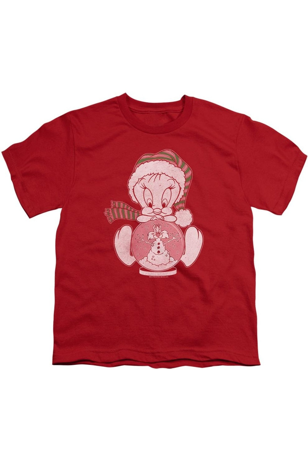 

Футболка с коротким рукавом для детей Looney Tunes с Твити Gildan, красный