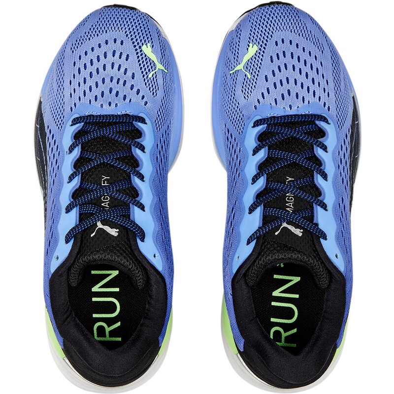 Кроссовки для бега усиливают эффект нитро-всплеска Puma, синий — фото 3