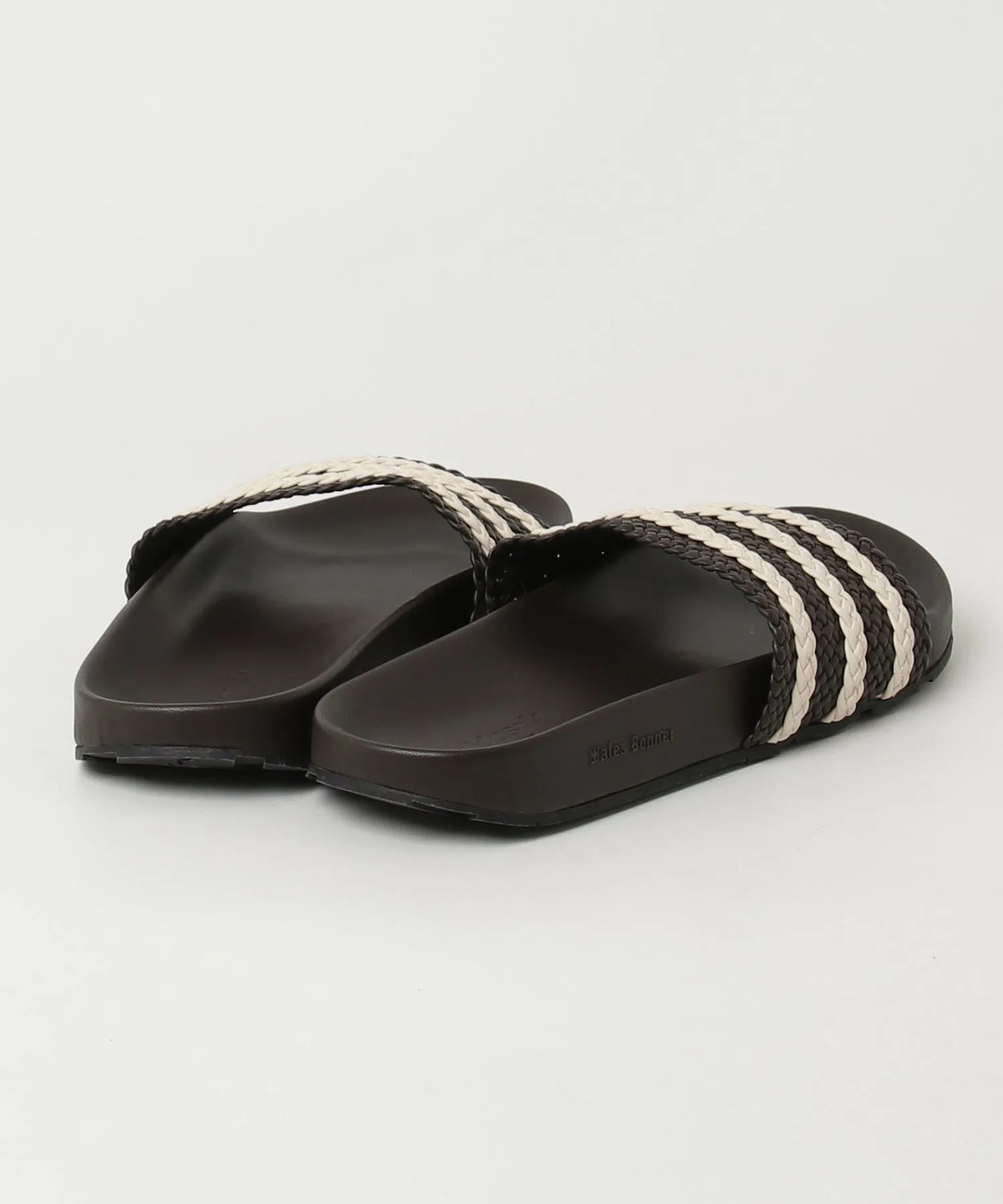 Мужские сандалии adidas Originals ADILETTE коричневые — фото 2
