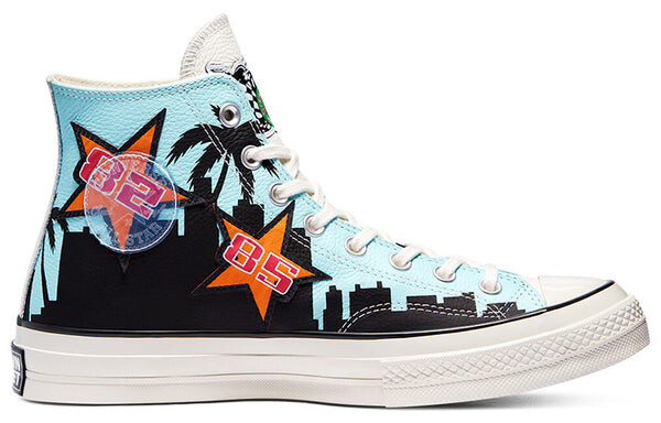 Кроссовки chinatown market x chuck 70 high 'lakers championship jacket' Converse, синий — фото 2