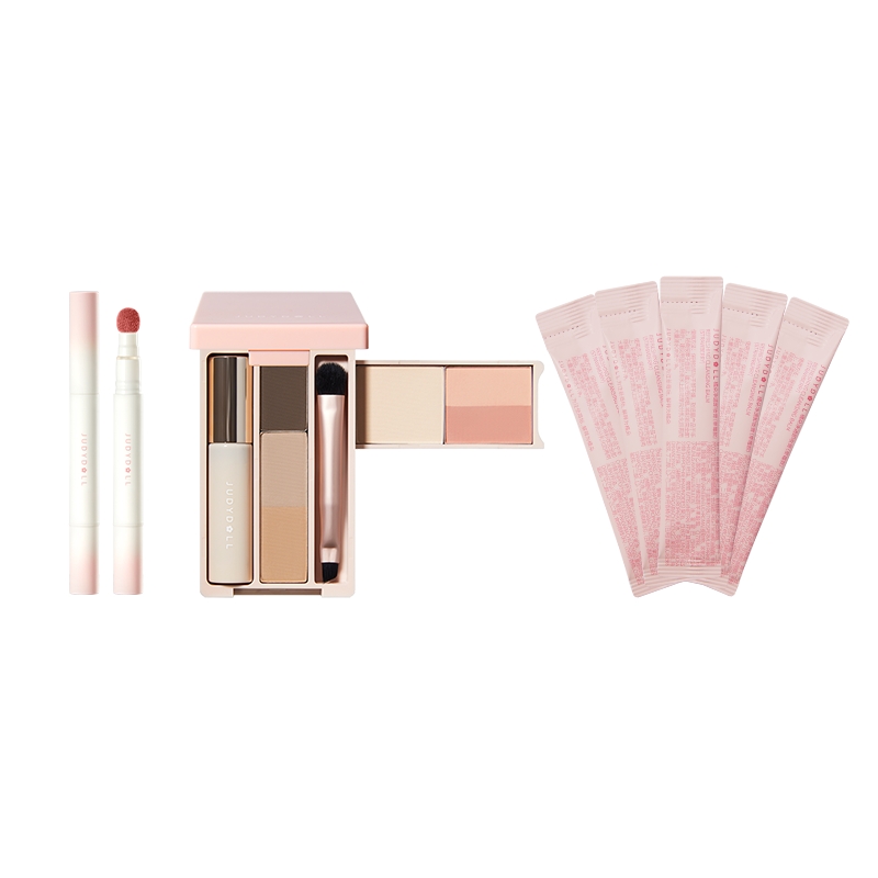 

Пудра-крем для губ футляр для макияжа стик для снятия макияжа наборы косметики натуральный стойкий без эффекта маски Judydoll