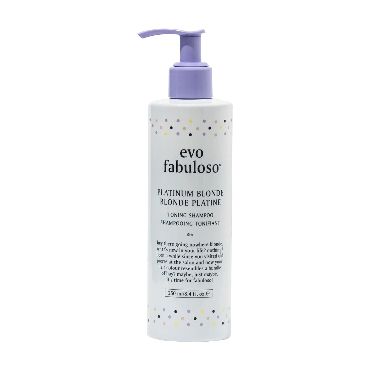 Тонирующий шампунь evo Fabuloso Platinum Blonde, 250 мл Evo