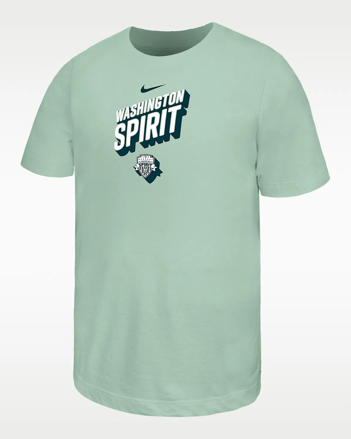 Детская футболка Nike Cotton Washington Spirit, Enamel Green/White/Black/Black