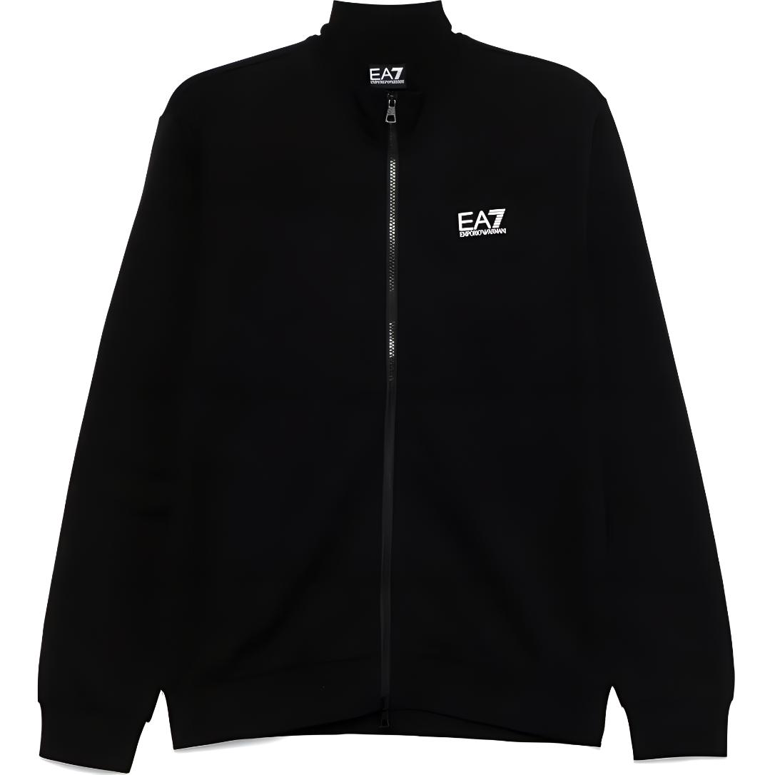 

EMPORIO ARMANI Свитшот с молнией и резиновым логотипом, Black