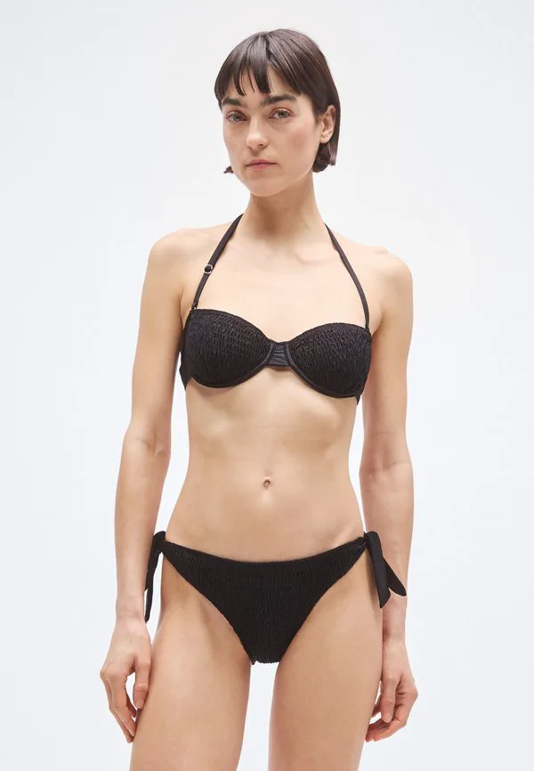 Бюстгальтер на косточках, трусики-бикини Emporio Armani, Black