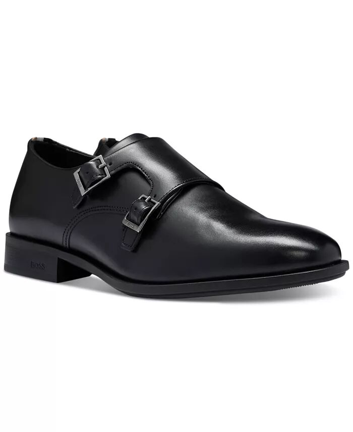 

Мужские туфли Colby Monk Strap с двумя пряжками Hugo Boss, черный