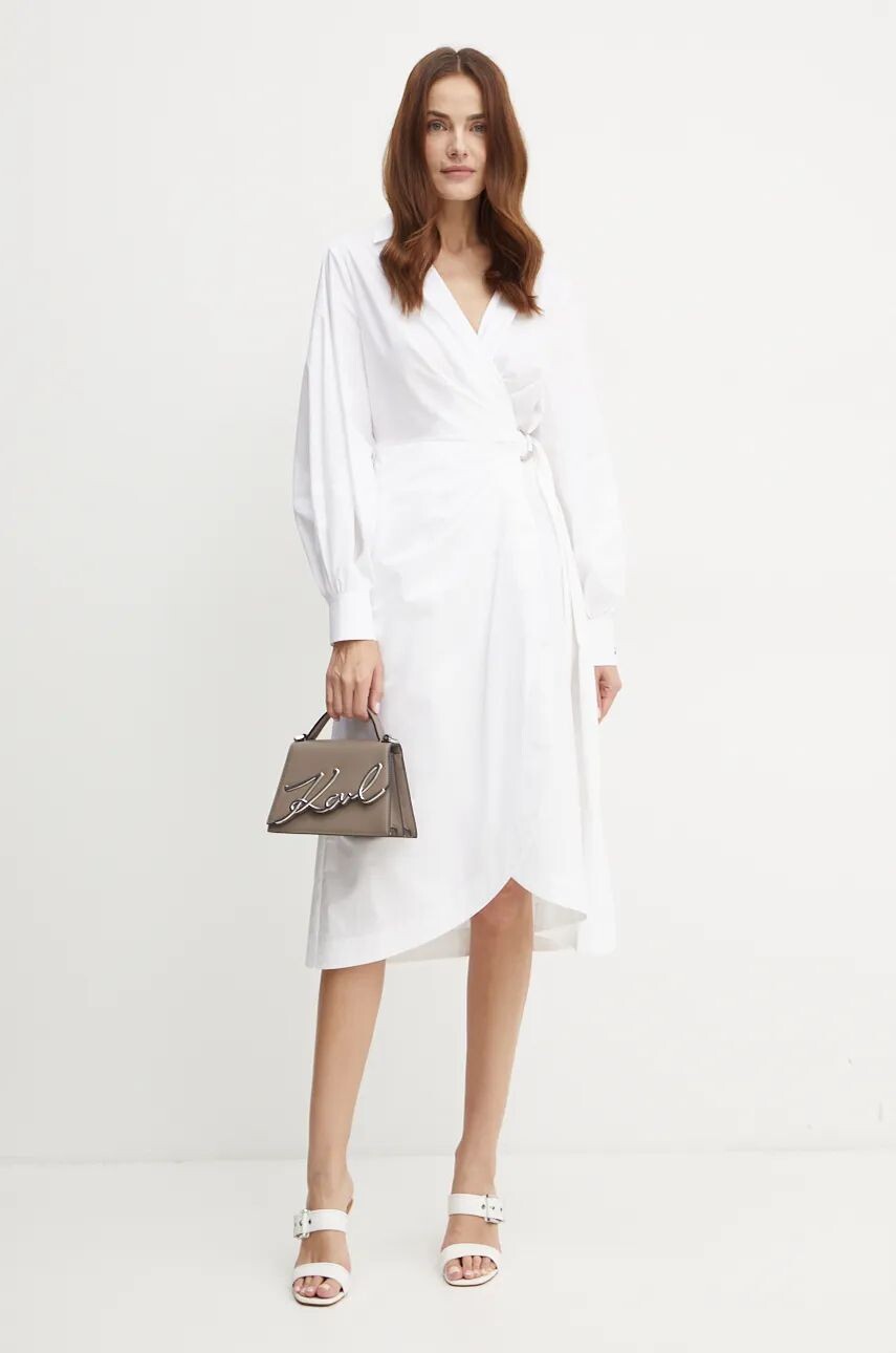 

Платье Karl Lagerfeld vestito in cotone, белый