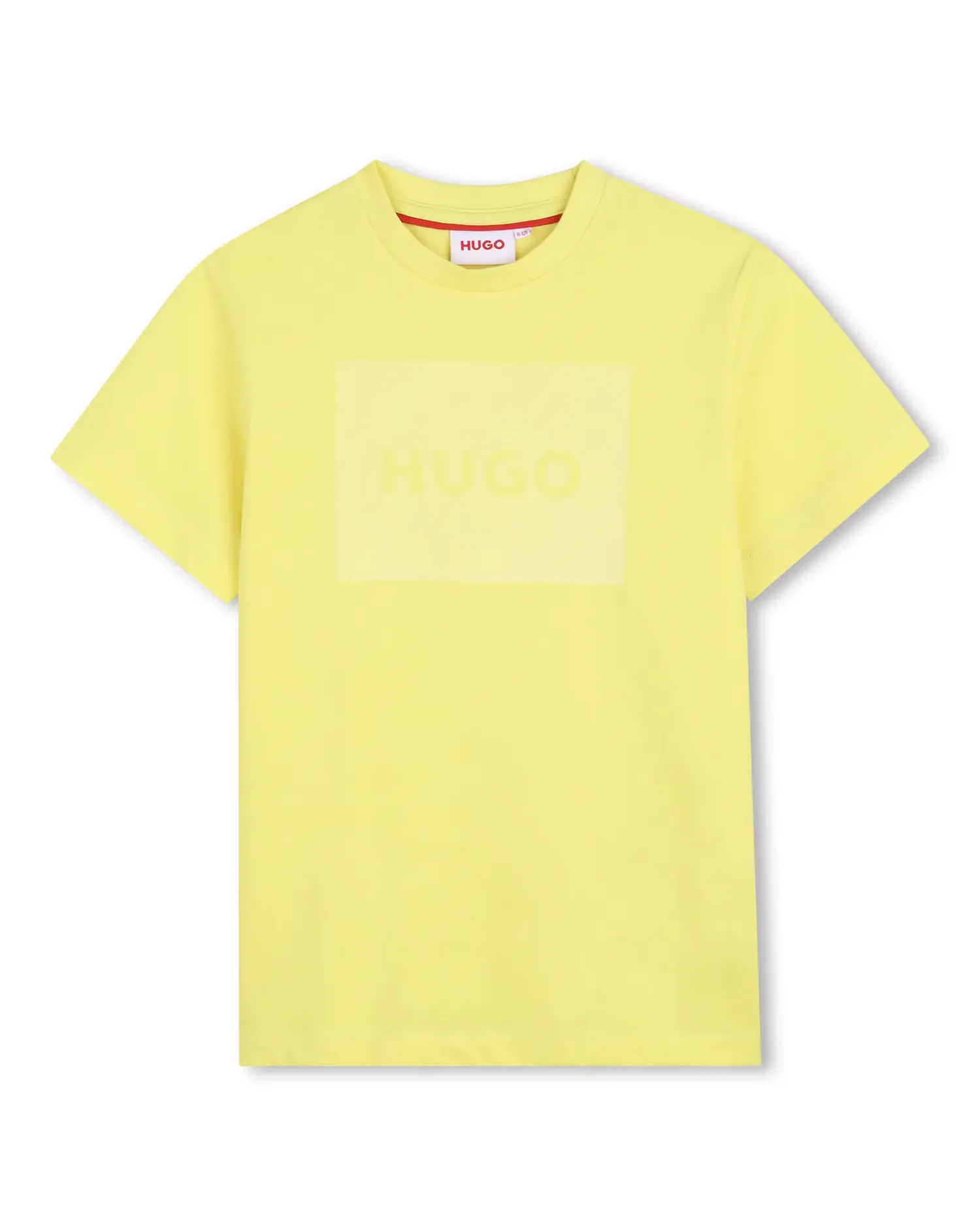 Детская футболка с коротким рукавом из однотонного хлопка Hugo, Natural