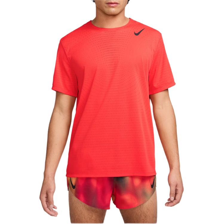 Мужская футболка для бега AeroSwift Dri FIT Adv с короткими рукавами Nike, красный — фото 2