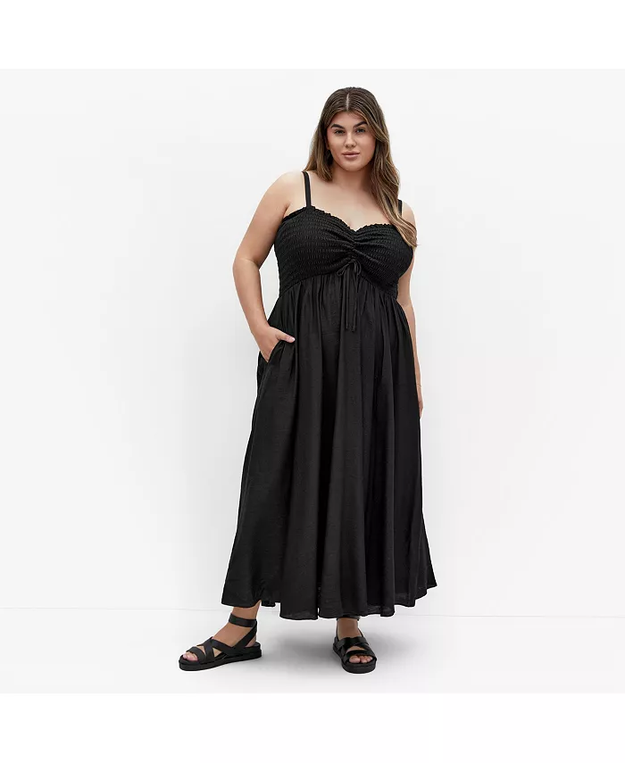 

Платье макси Plus Size Maui CITY CHIC, черный