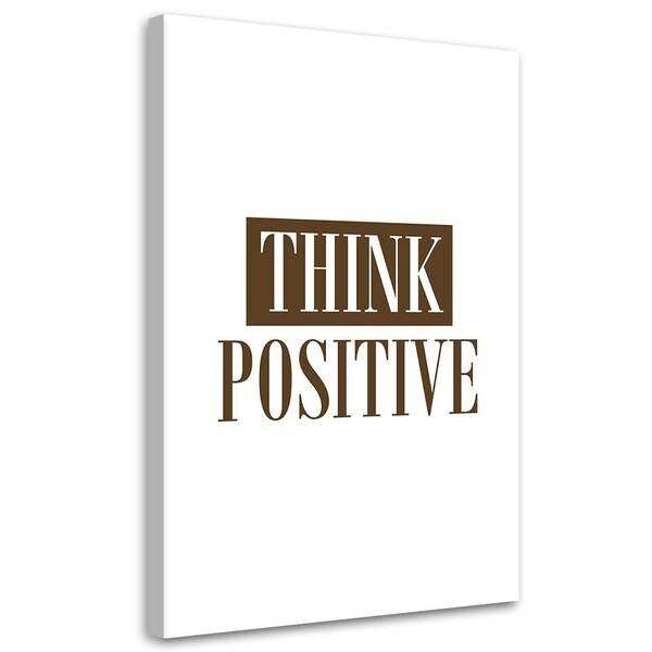 

Картина арт-принт KUNSTLOFT Think Positive, коричневый