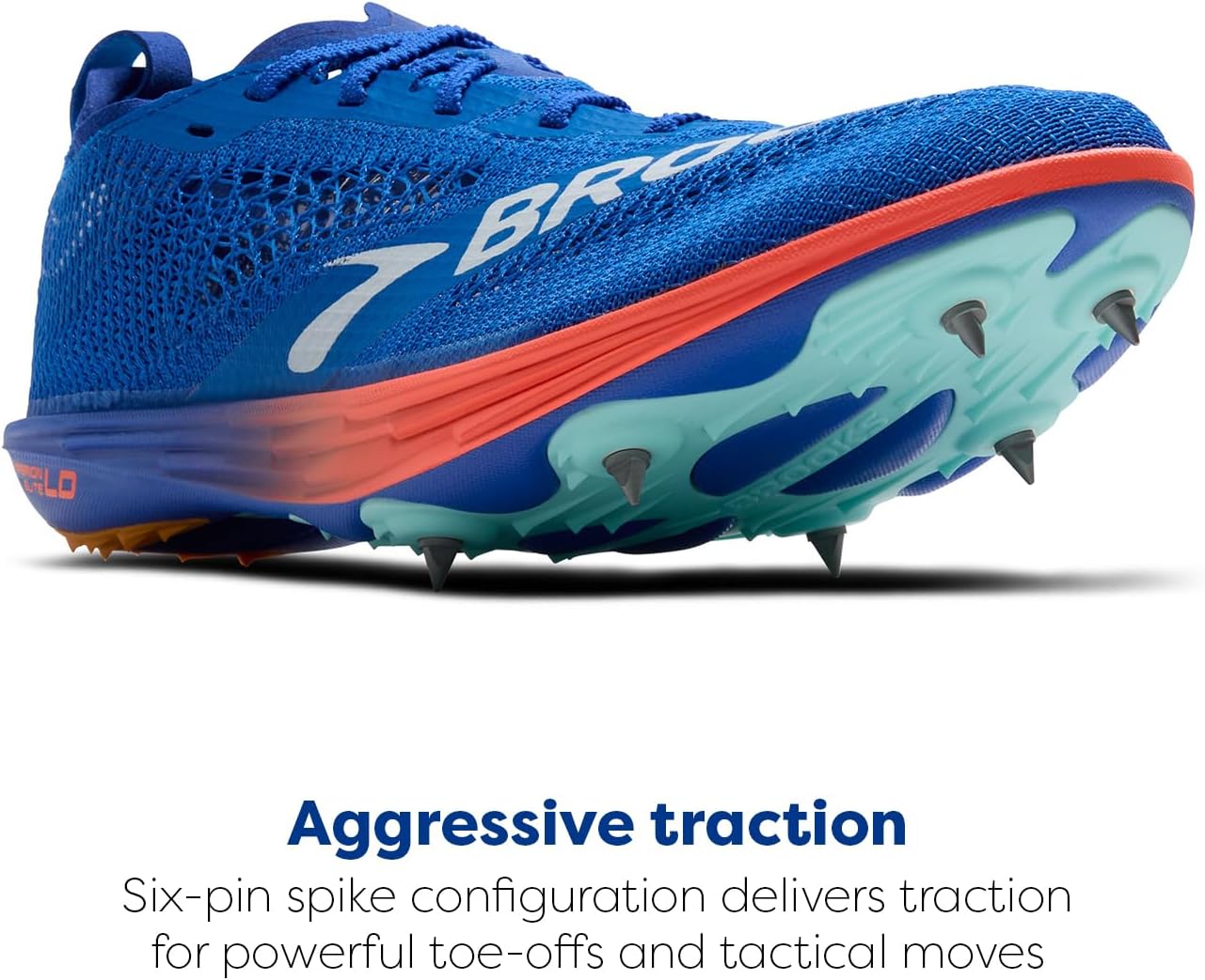 Мужские кроссовки Brooks Hyperion Elite LD для длинных дистанций, оранжевый/розовый — фото 4