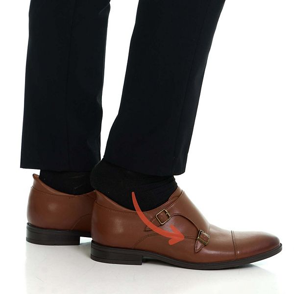 Мужские оксфорды Oliver street с технологией hands-free slip on и двойной пряжкой Marc Joseph New York, Cognac — фото 4