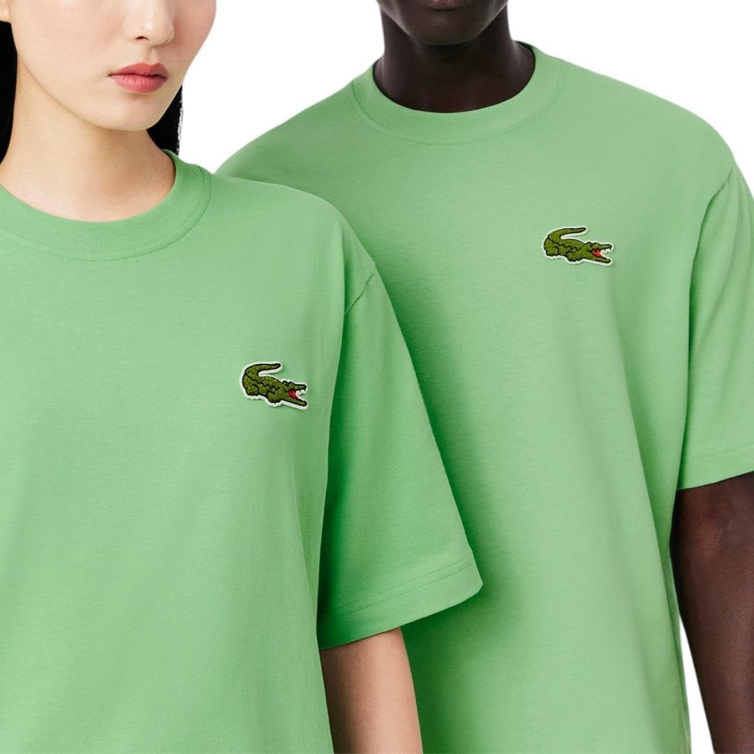 Мужская классическая футболка Lacoste с круглым вырезом и коротким рукавом, свободного кроя, Liamone — фото 2
