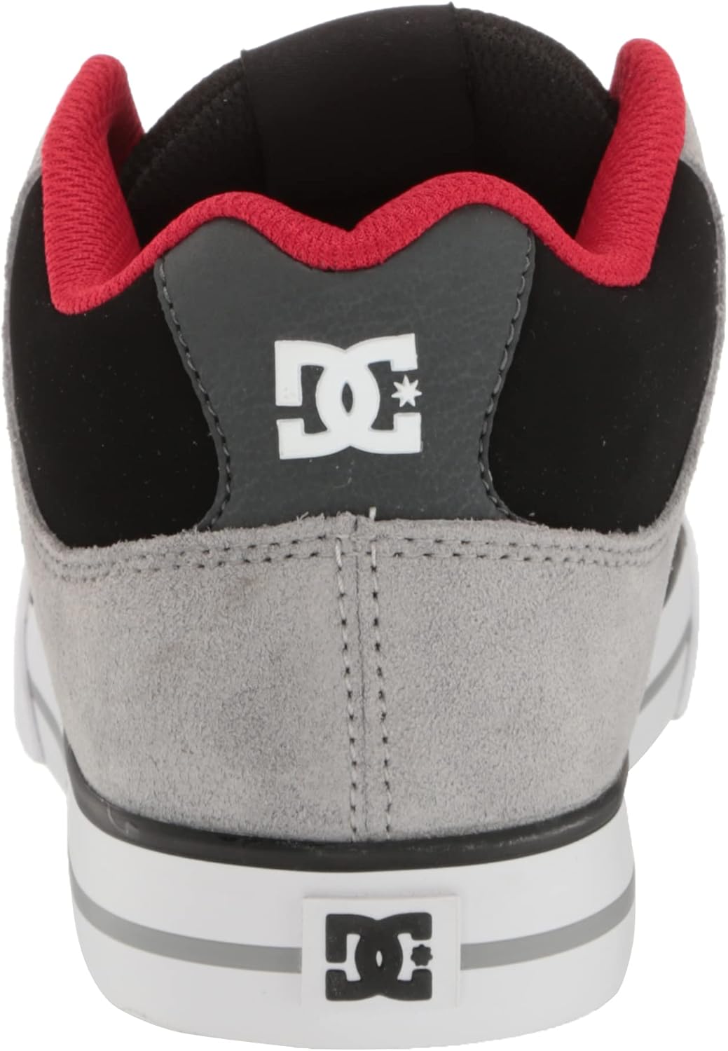 Мужские кроссовки DC Shoes Pure Mid для повседневного ношения и скейтбординга, черный/красный/серый — фото 3