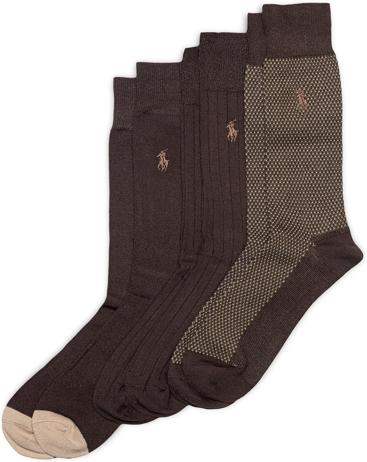 

Мужские носки-соксы Polo Ralph Lauren Super Soft Birdseye (3 пары), Chocolate