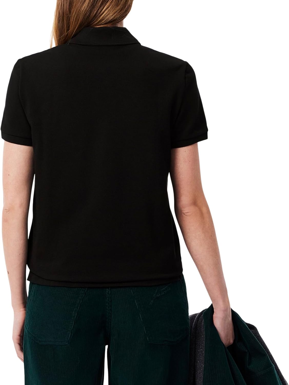 Футболка поло Lacoste Petit Piqué, Black — фото 3