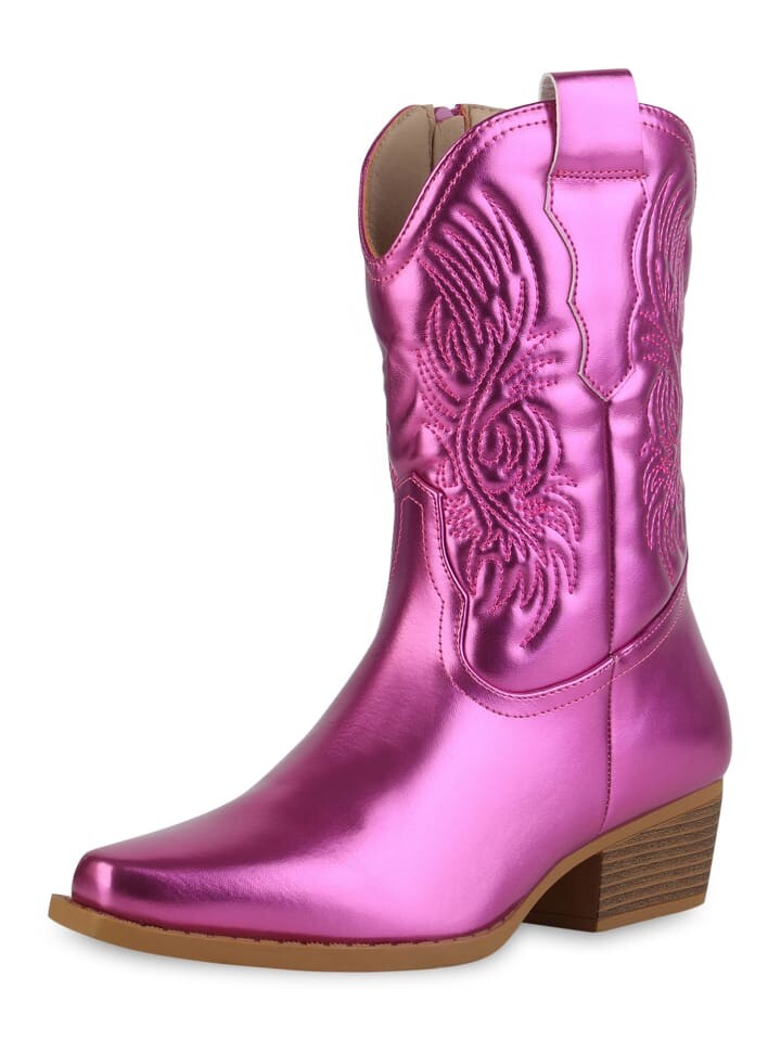 

Ботильоны VAN HILL Cowboy Boots Amelia, цвет fuchsia metallic
