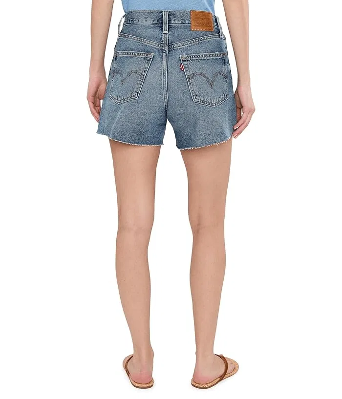 Шорты высокие Ribcage Short Zip Levi's Premium, Blow My Mind — фото 4