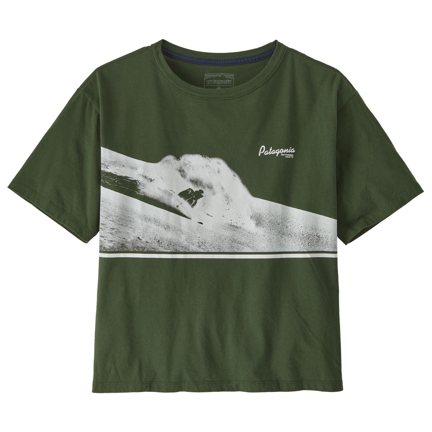 

Футболка Patagonia Cloudcarver Easy Cut Organic T-Shirt, цвет Torrey Pine Green