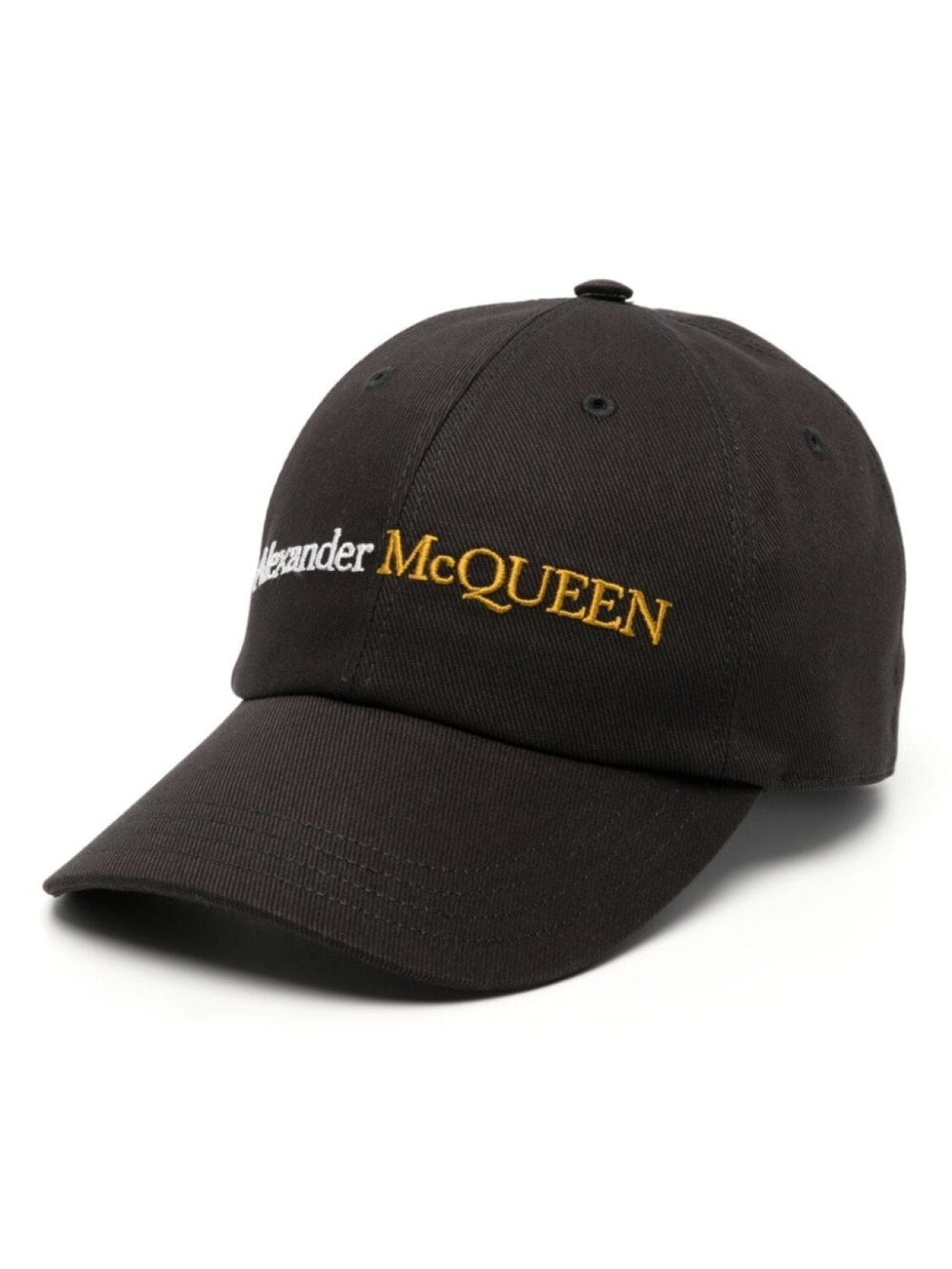 

Alexander McQueen бейсболка с вышитым логотипом, черный