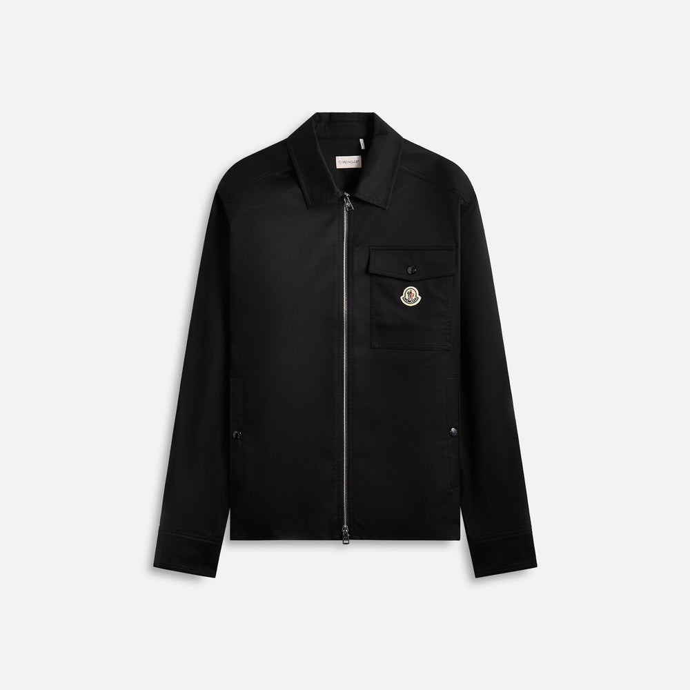 

Рубашка Moncler Gabardine Cotton Shirt, черный