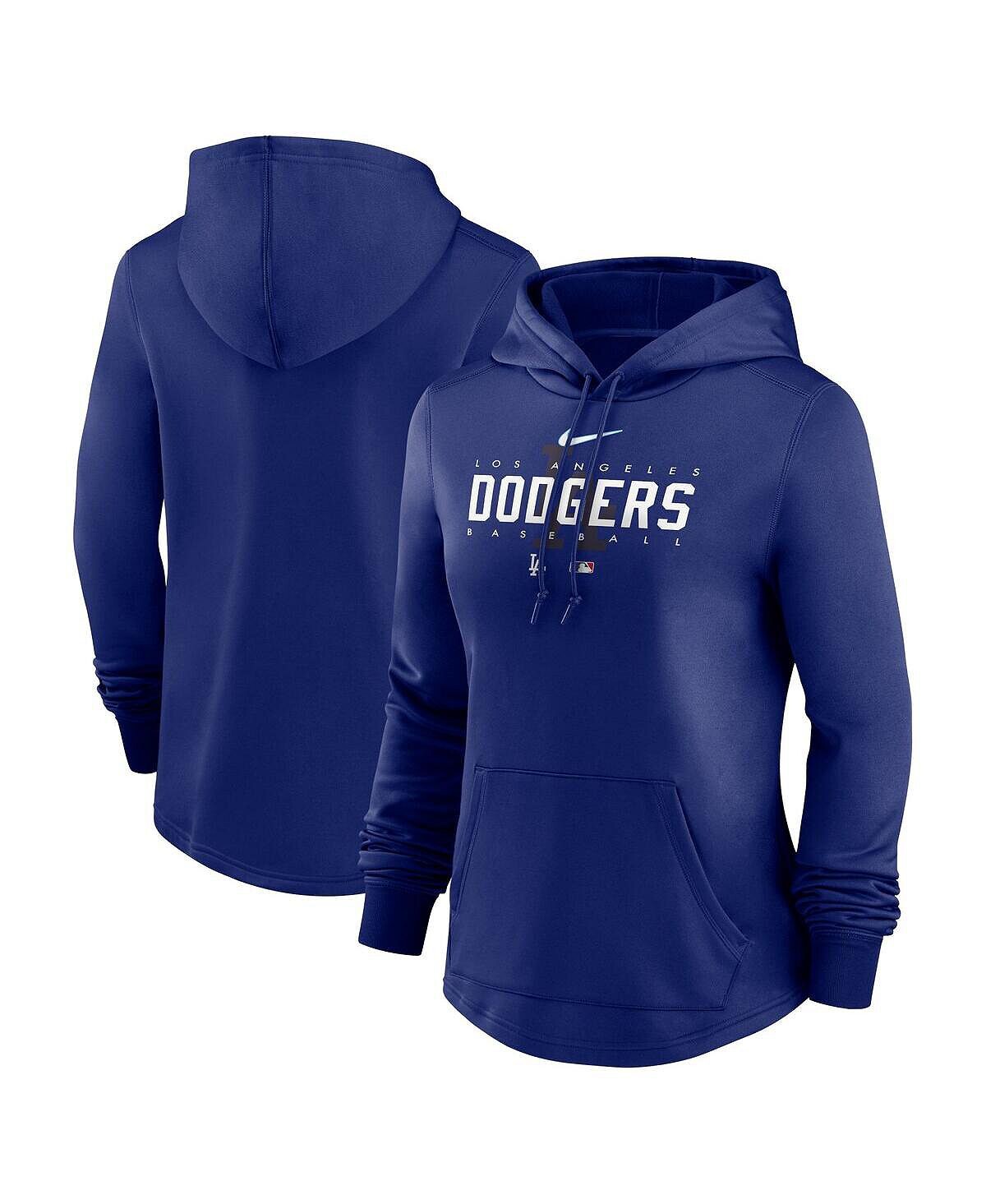 

Женский пуловер с капюшоном Royal Los Angeles Dodgers Authentic Collection Pregame Performance Nike