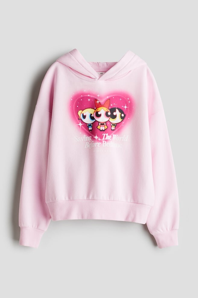 

Толстовка оверсайз с принтом H&M, розовый