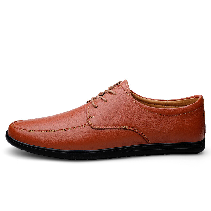 Туфли мужские Men"s Casual Men Low-Top Bull Charm, цвет Red Brown — фото 3