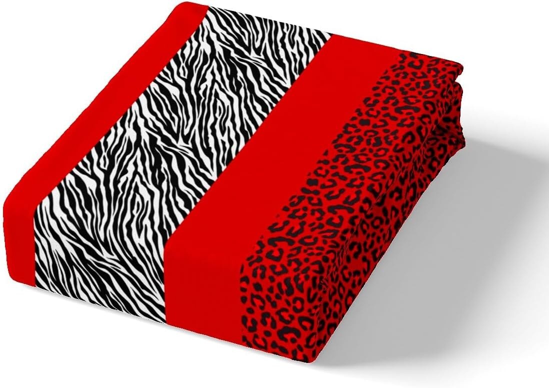 

Детский комплект постельного белья Manfei Red Leopard King Size, Multi 07