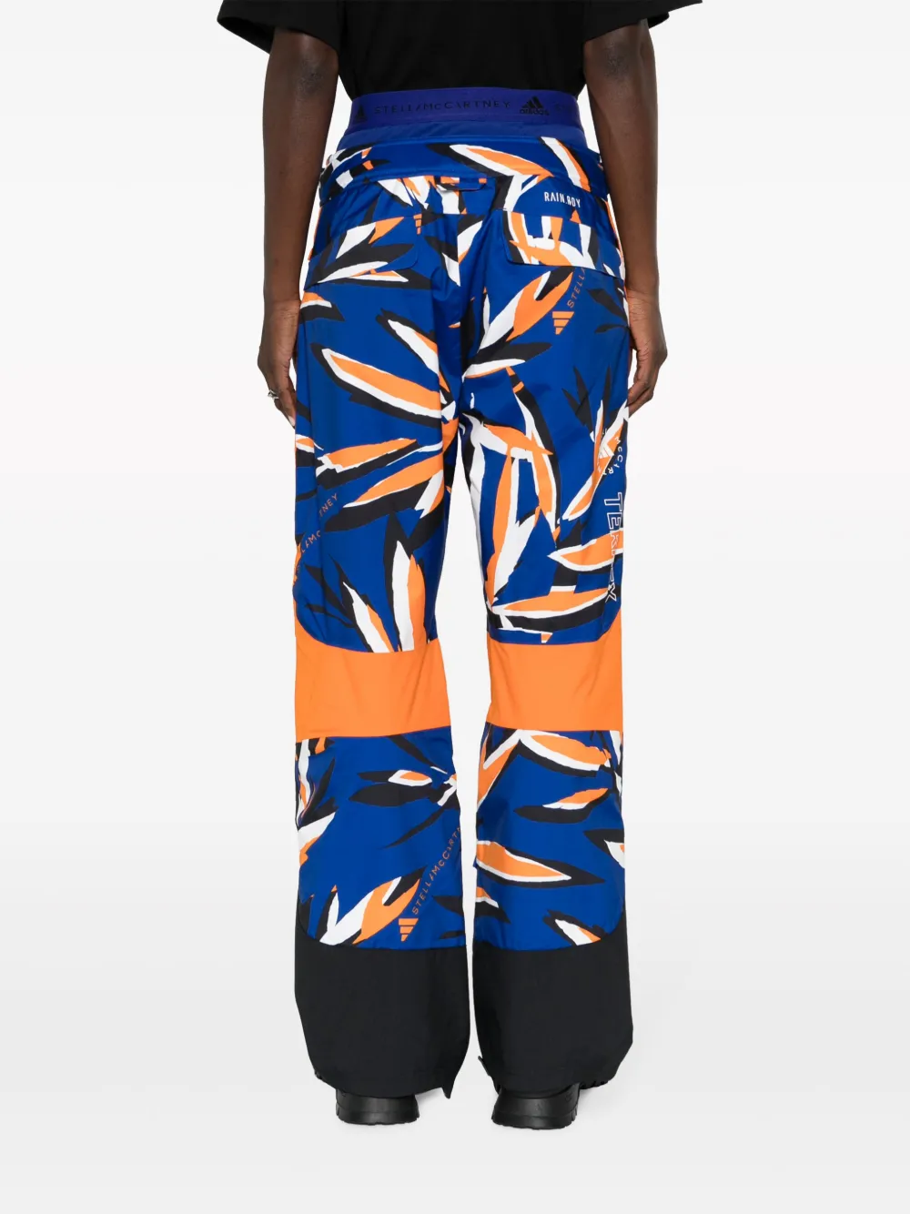 Спортивные брюки с абстрактным принтом Adidas by Stella McCartney, синий — фото 4