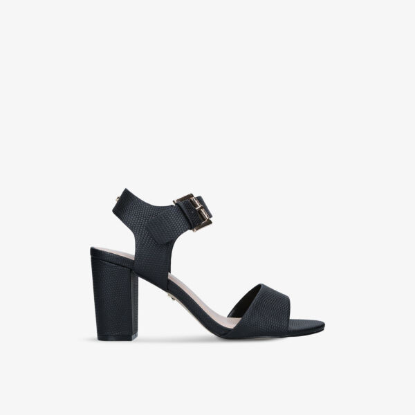 Босоножки Sadie 2 из искусственной кожи с фактурным каблуком Carvela, черный